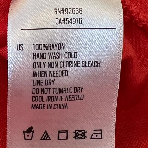 Fossil Large Orange Rayon Shift Dress - Picture 5 of 7